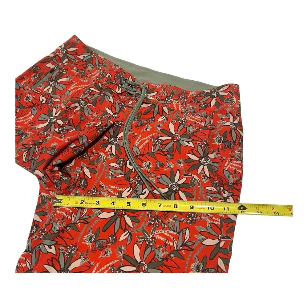 Stio Men's‎ 32 Board Shorts Red Floral Print Lightweight Activewear 16